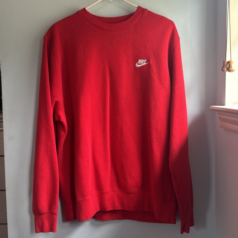 Nike Red Crewneck Men's Sweater